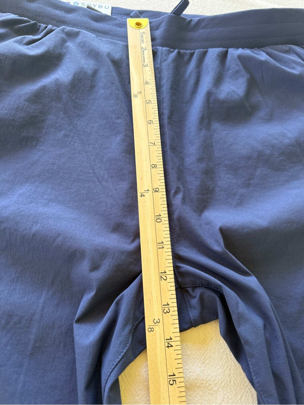 SOYBU Performance Jogger Pants XL Blue Stretch Zip Pocket Athleisure NWT - Picture 13 of 14